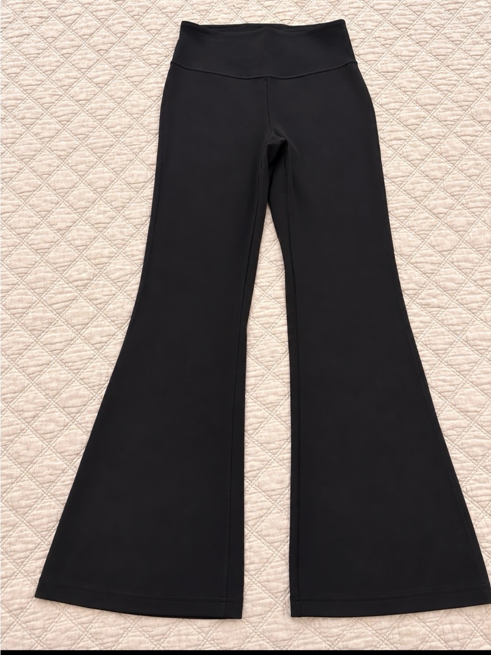 lululemon athletica Black High-Rise Flare Yoga Pants- long